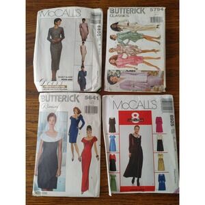 1990s retro dress patterns Mcalls and Butterick